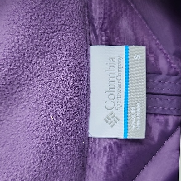 Columbia Full-Zip Nylon/Fleece Puff Vest Size S - Picture 2 of 9